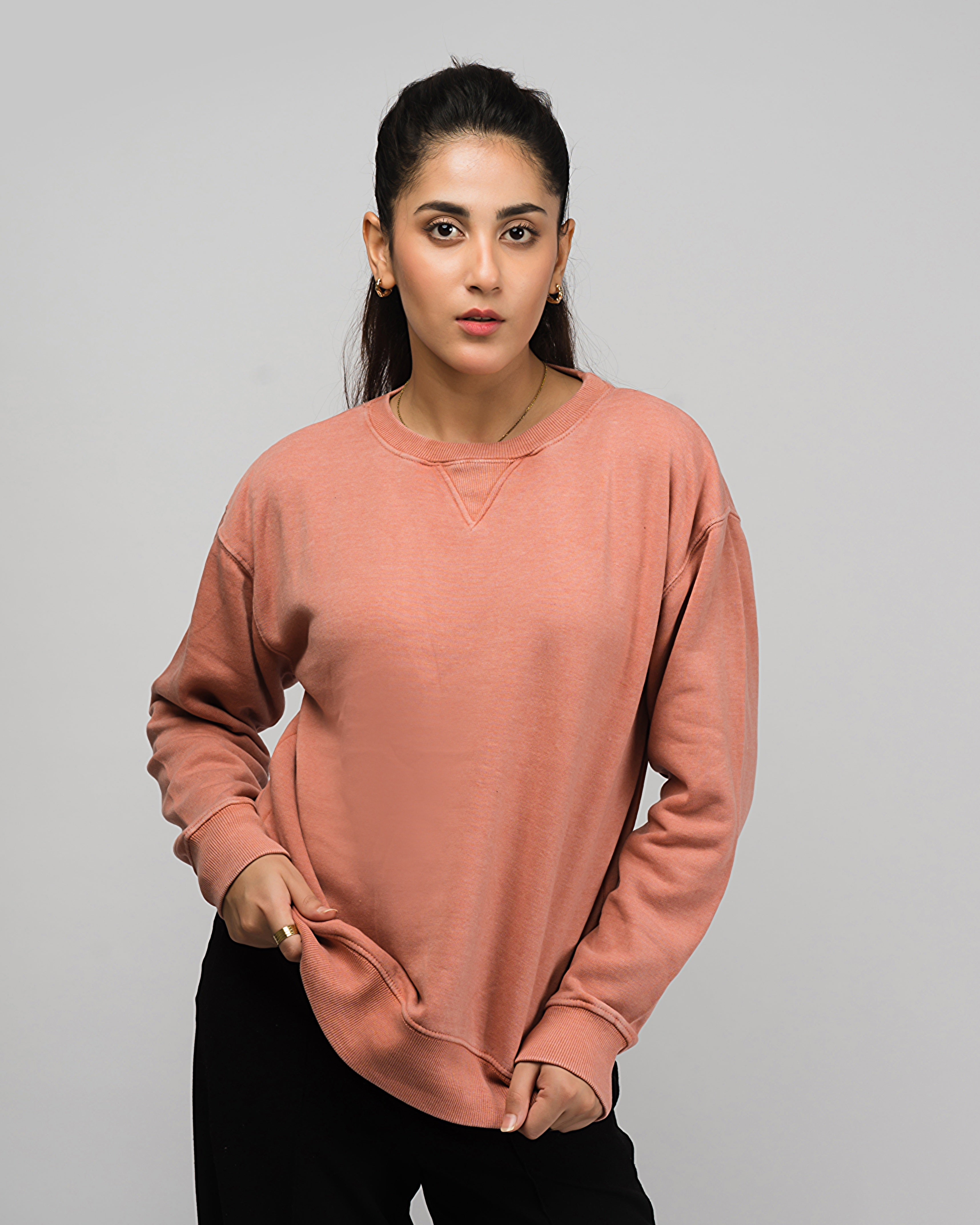 Premium Vintage Wash Oversized Sweatshirt