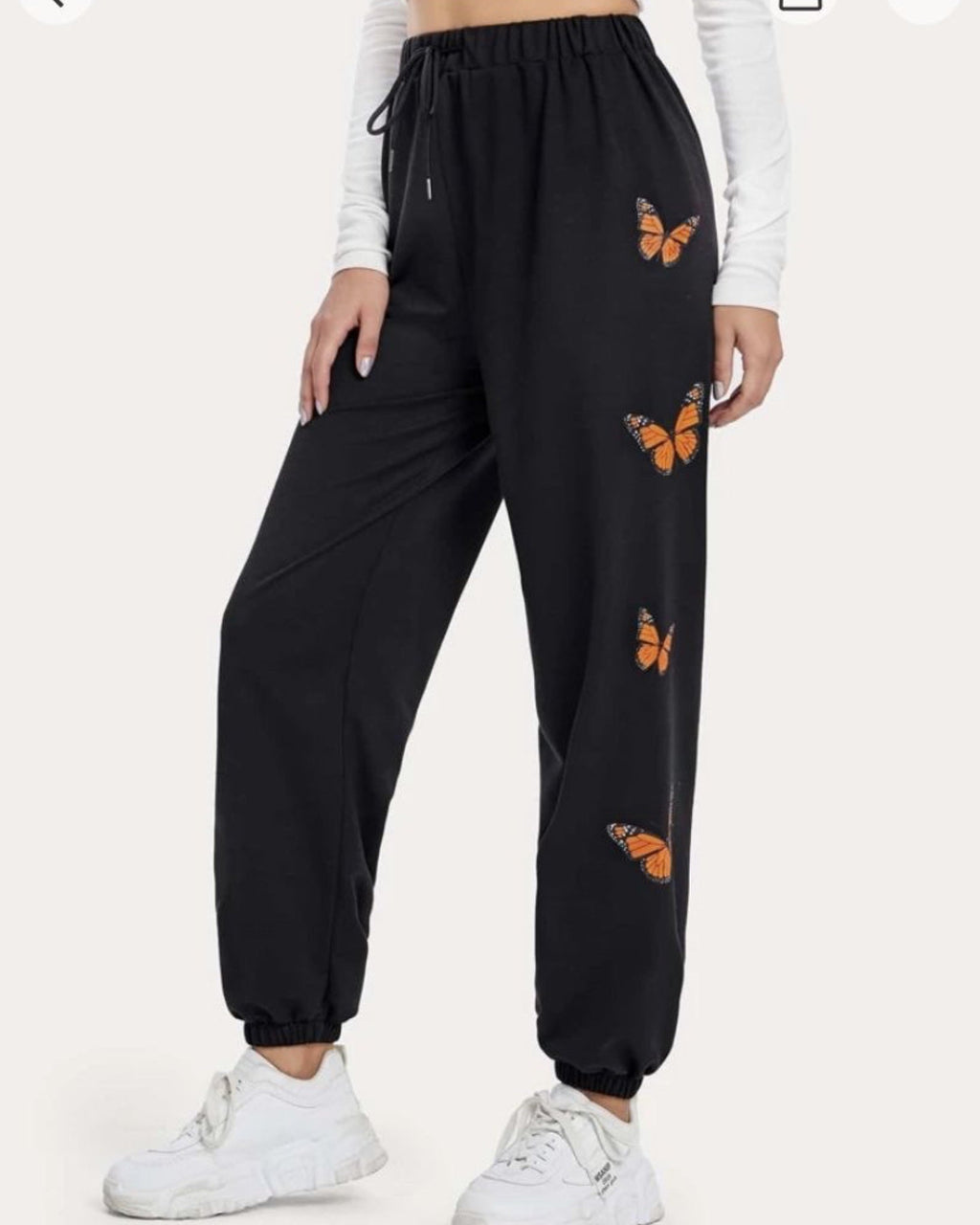 Butterflies Graphic Summer Trouser Pant