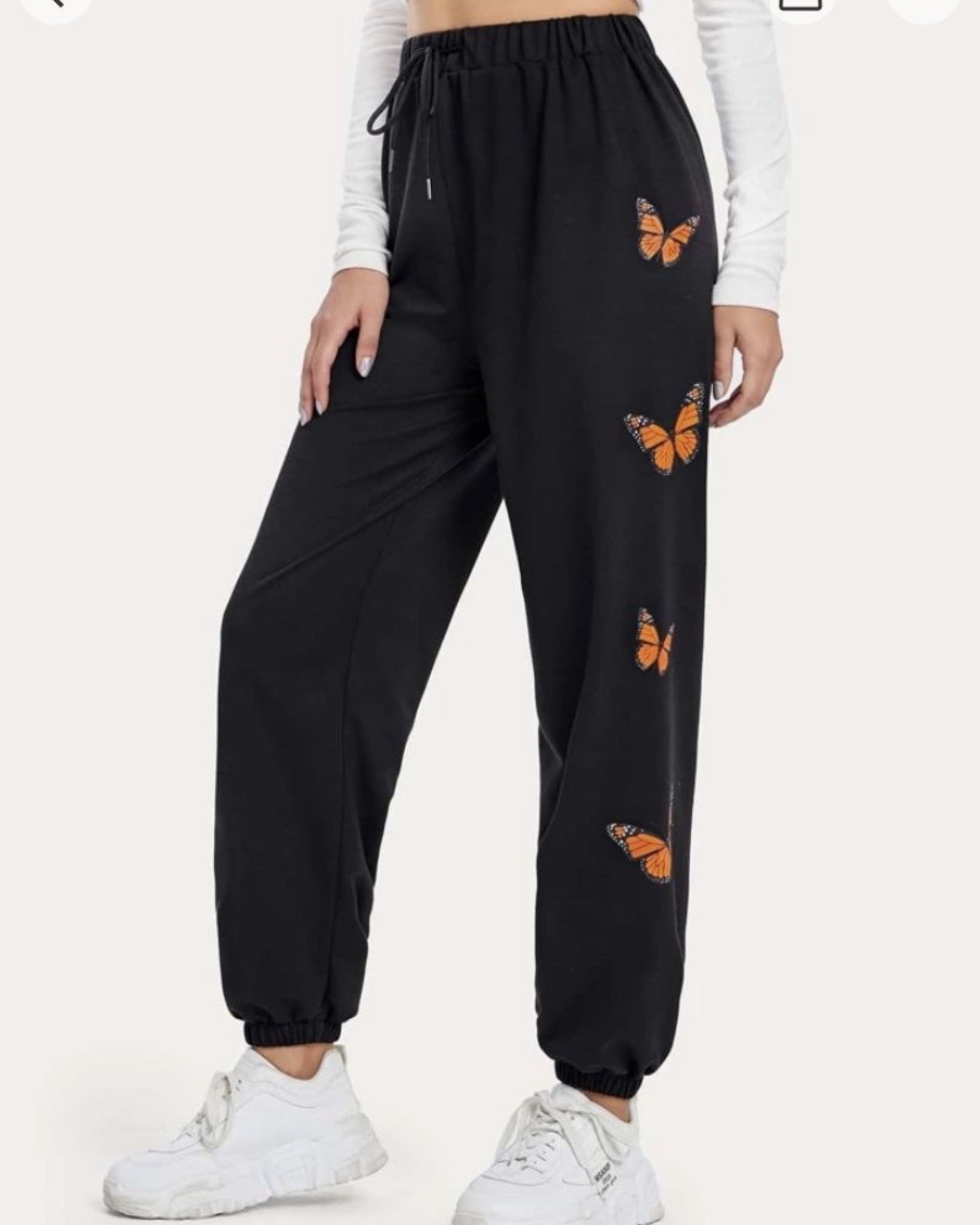 Butterflies Graphic Summer Trouser Pant
