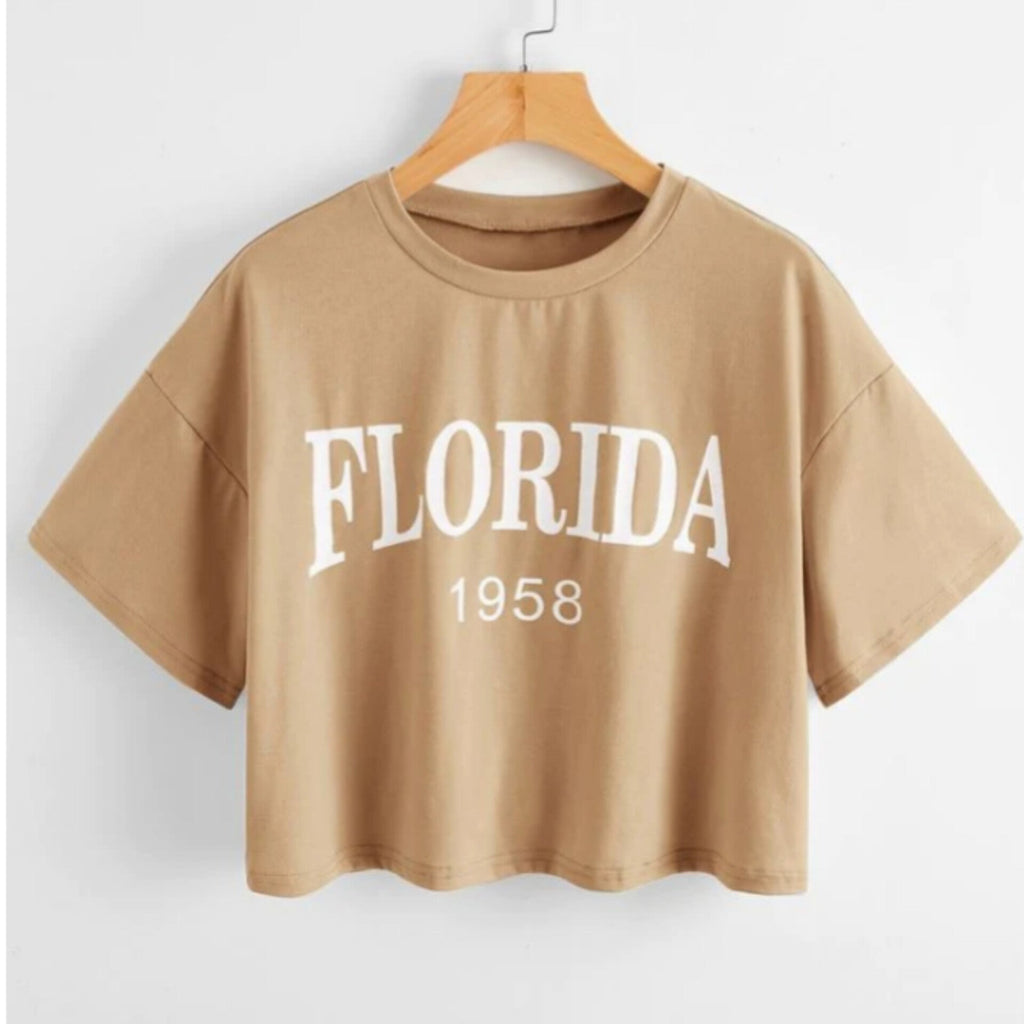 Florida Graphic Crop Top