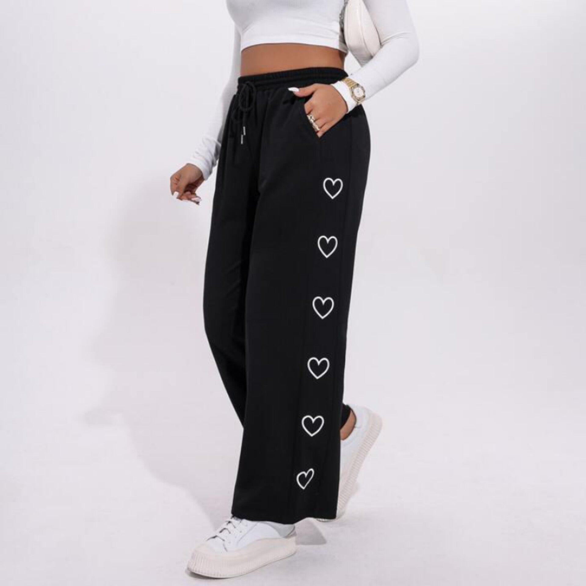 Black Hearts Summer Trouser Pant