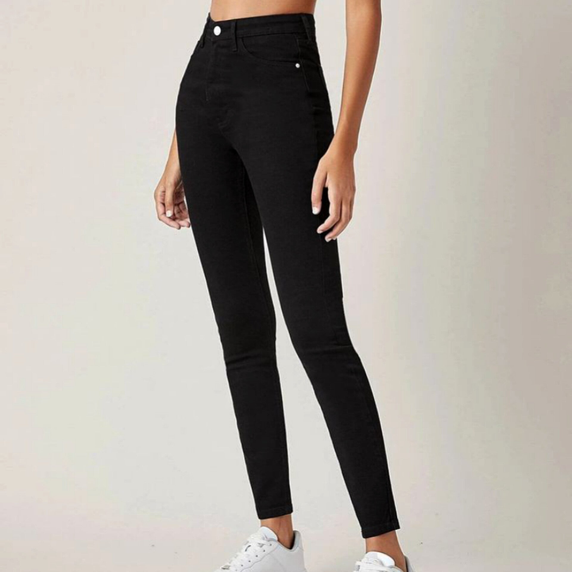 Black High Waist Skinny Jeans