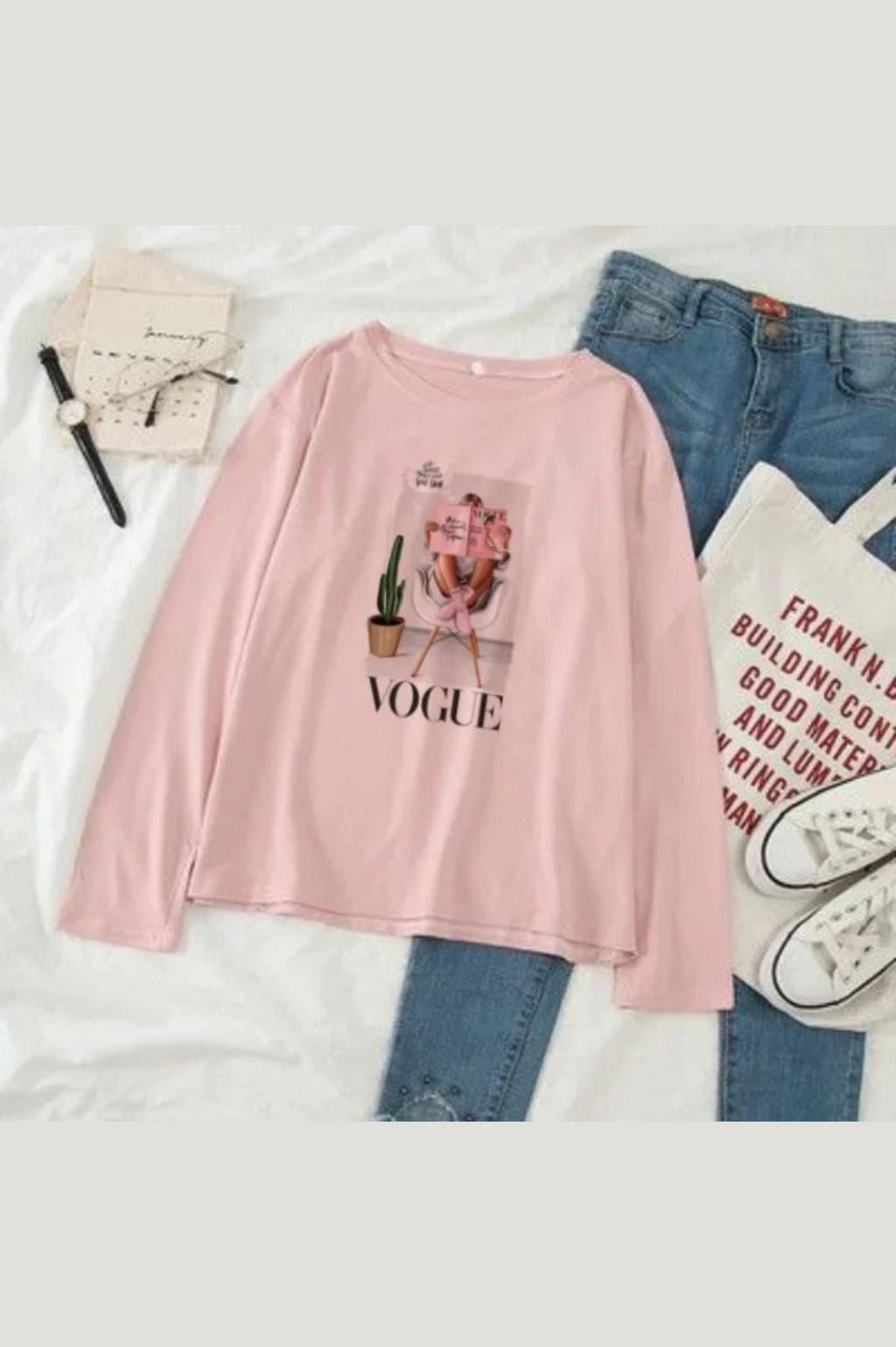 Vogue Graphic Long Sleeve T-shirt