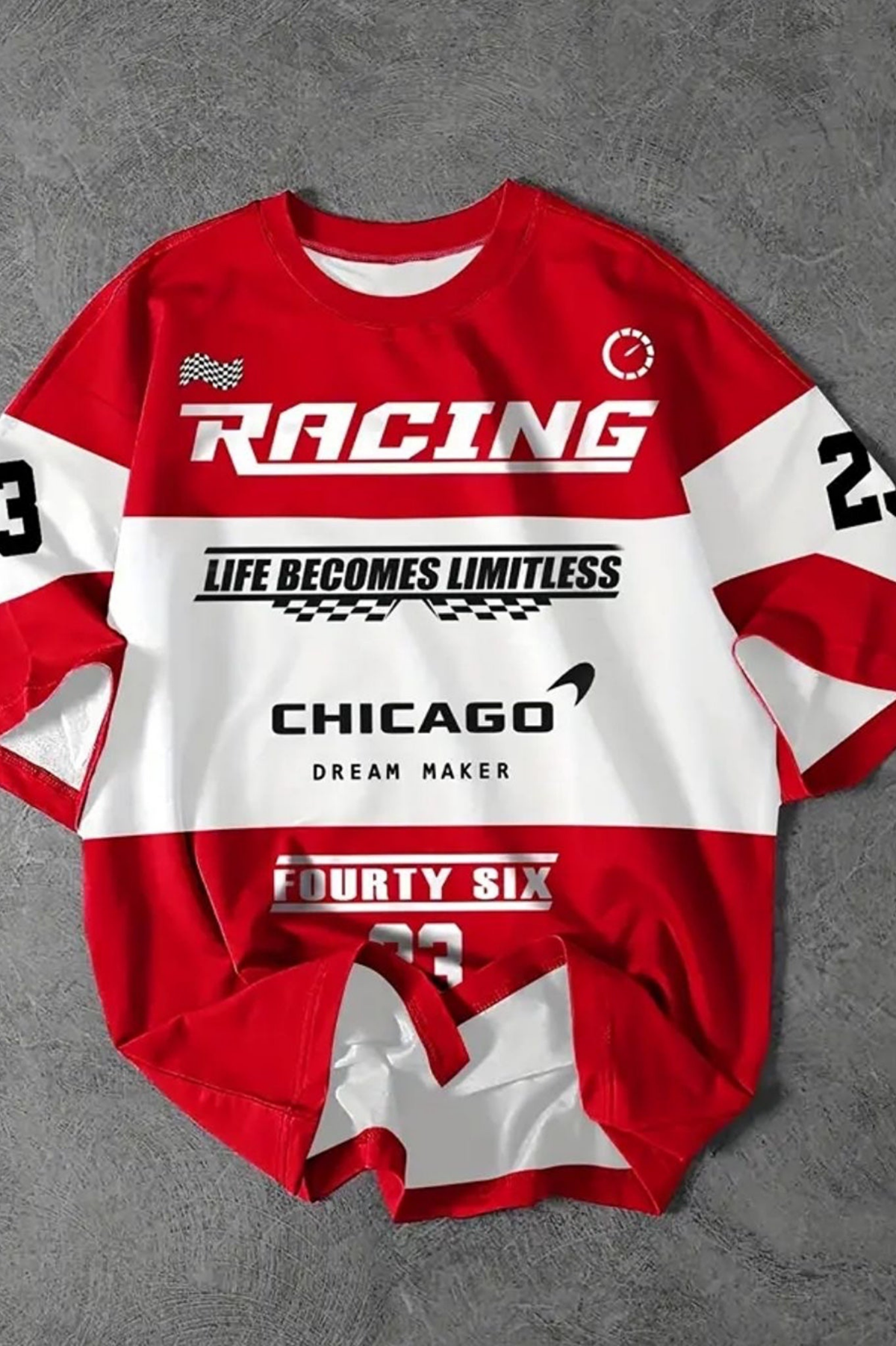 RF Chicago Dryfit Oversized Jersey Red