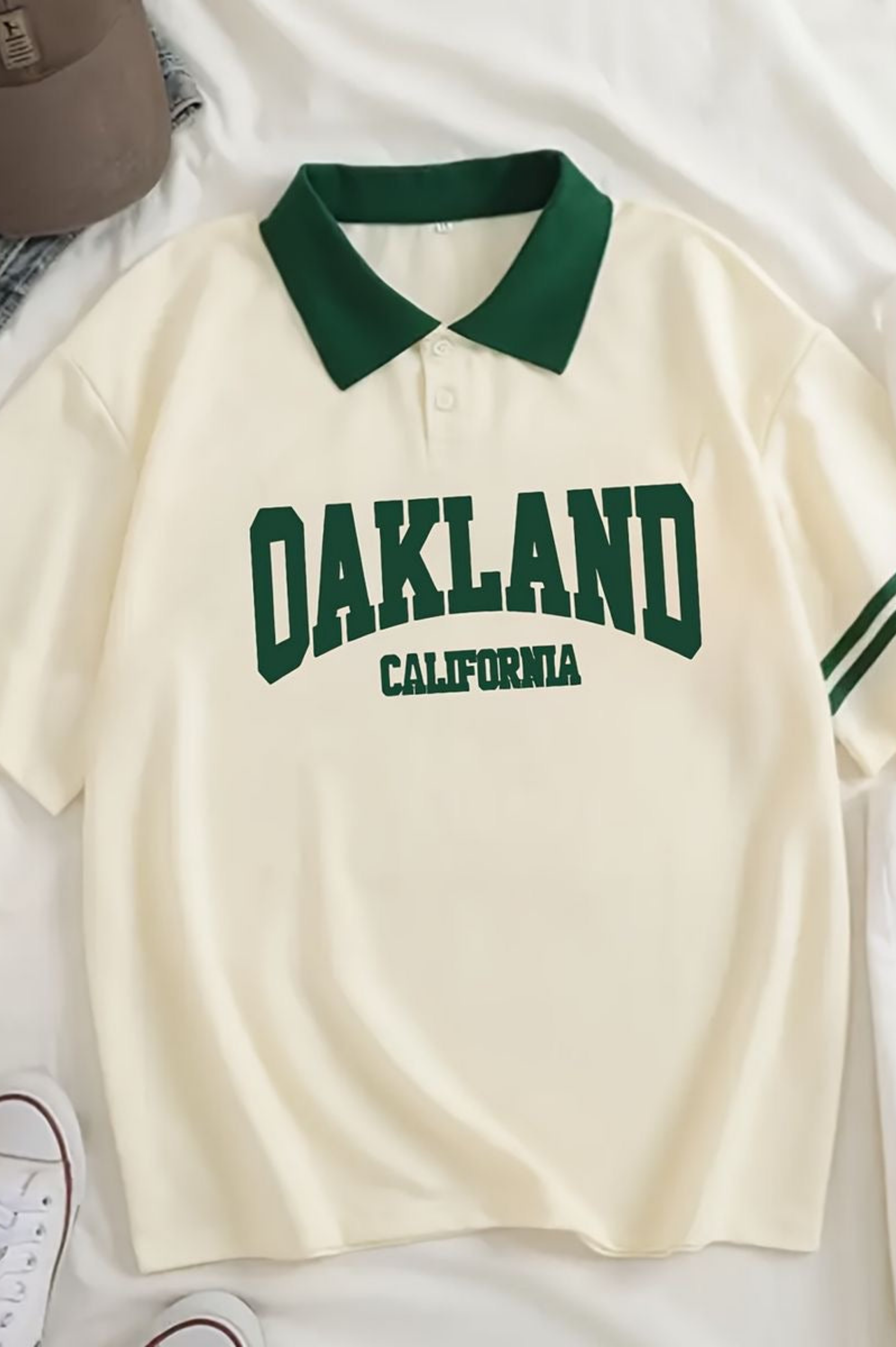 Hombres Camisa Drop Shoulder Polo Shirt Oakland