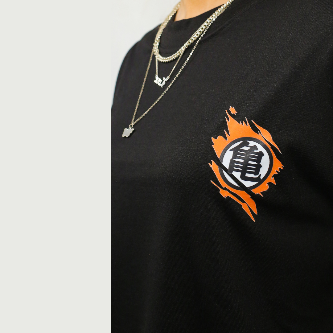 Dragon Ball Z Graphic Drop Shoulder Oversized Tee