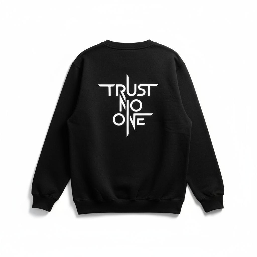 Trust no one Graphic Sweatshirt