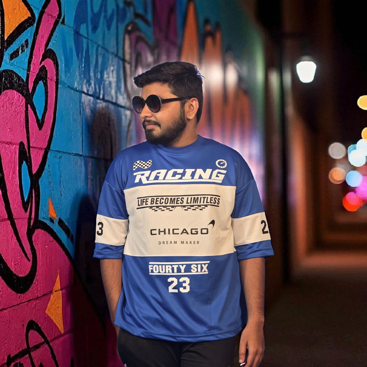 RF Chicago Dryfit Oversized Jersey Blue
