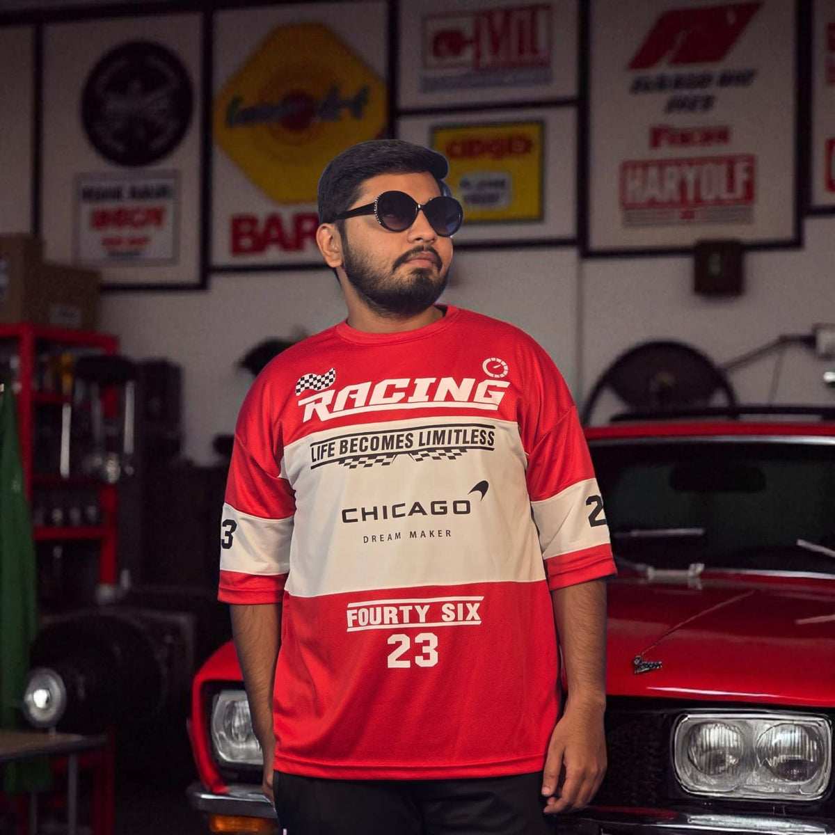 RF Chicago Dryfit Oversized Jersey Red
