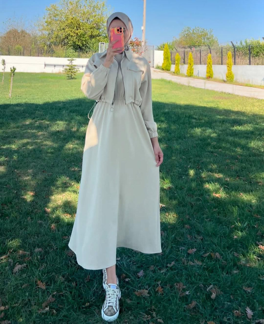 Maxi Style Zipper Jacket Winter Suit (2pec)