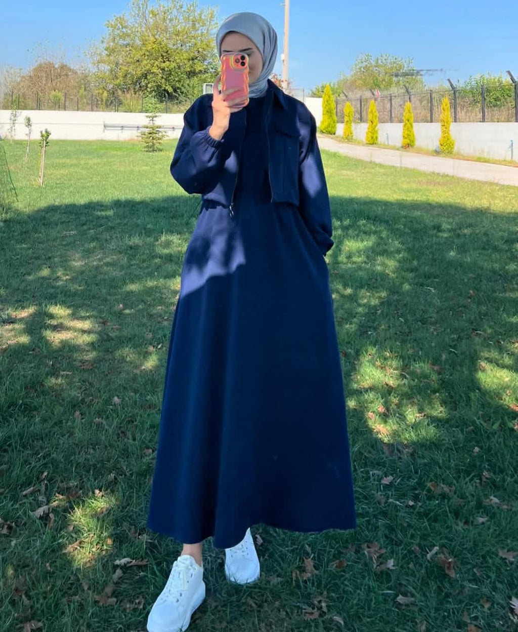 Maxi Style Zipper Jacket Winter Suit (2pec)