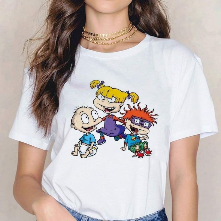 Rugrats Graphic Drop Shoulder Oversized Tee